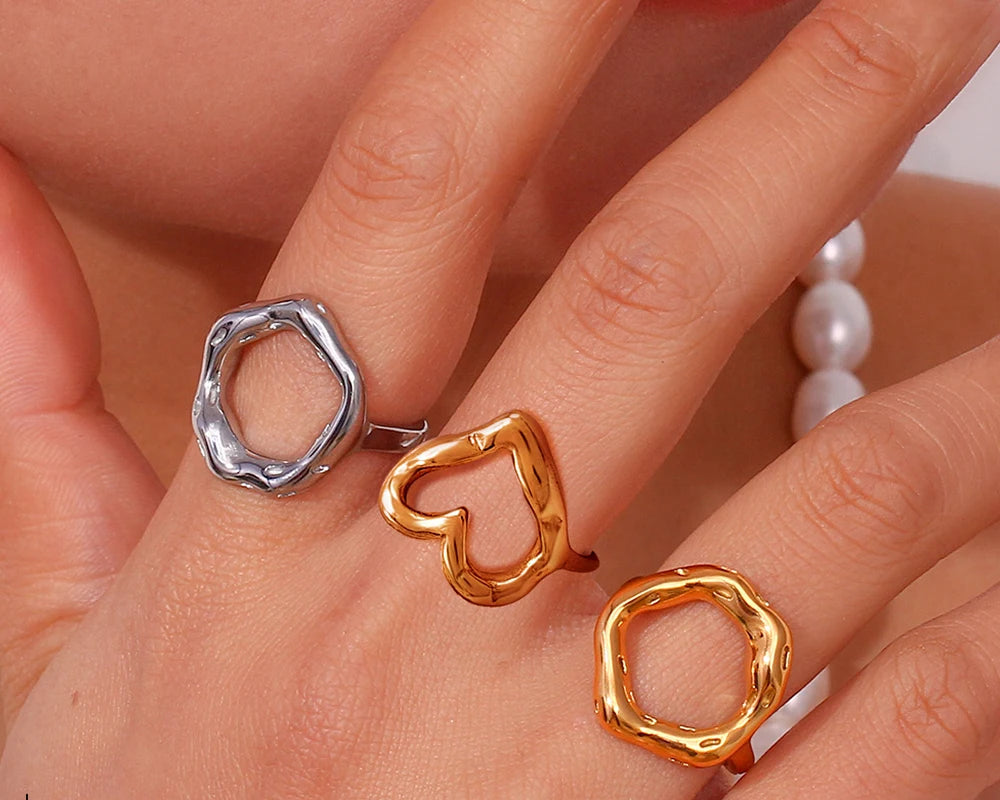 Openwork Heart Ring