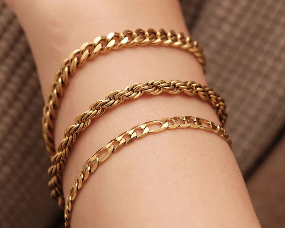 Multi-Layer Cuban Chain Bracelet  Factory Outlet
