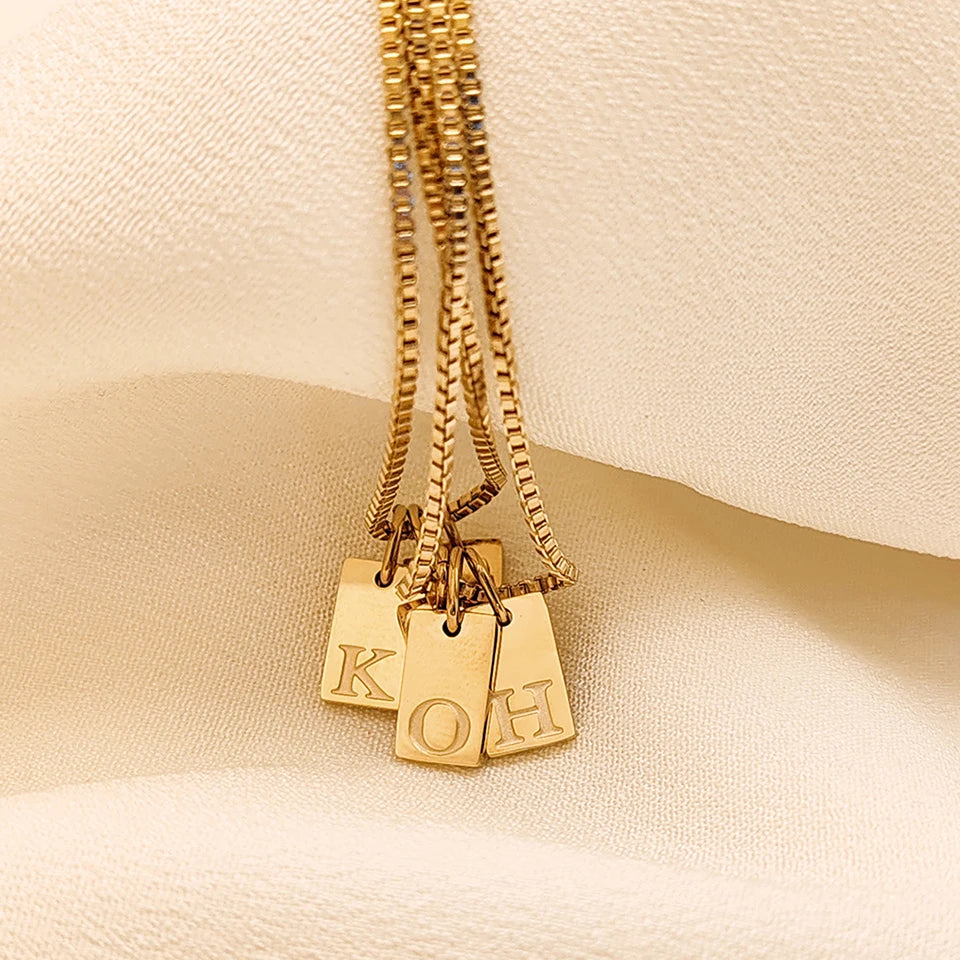 Initial Letter Name  Necklace
