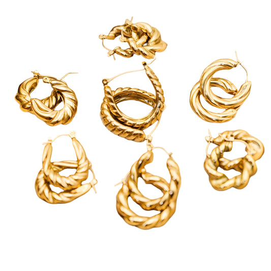 5PCS Freshwater Pearl Earrings
