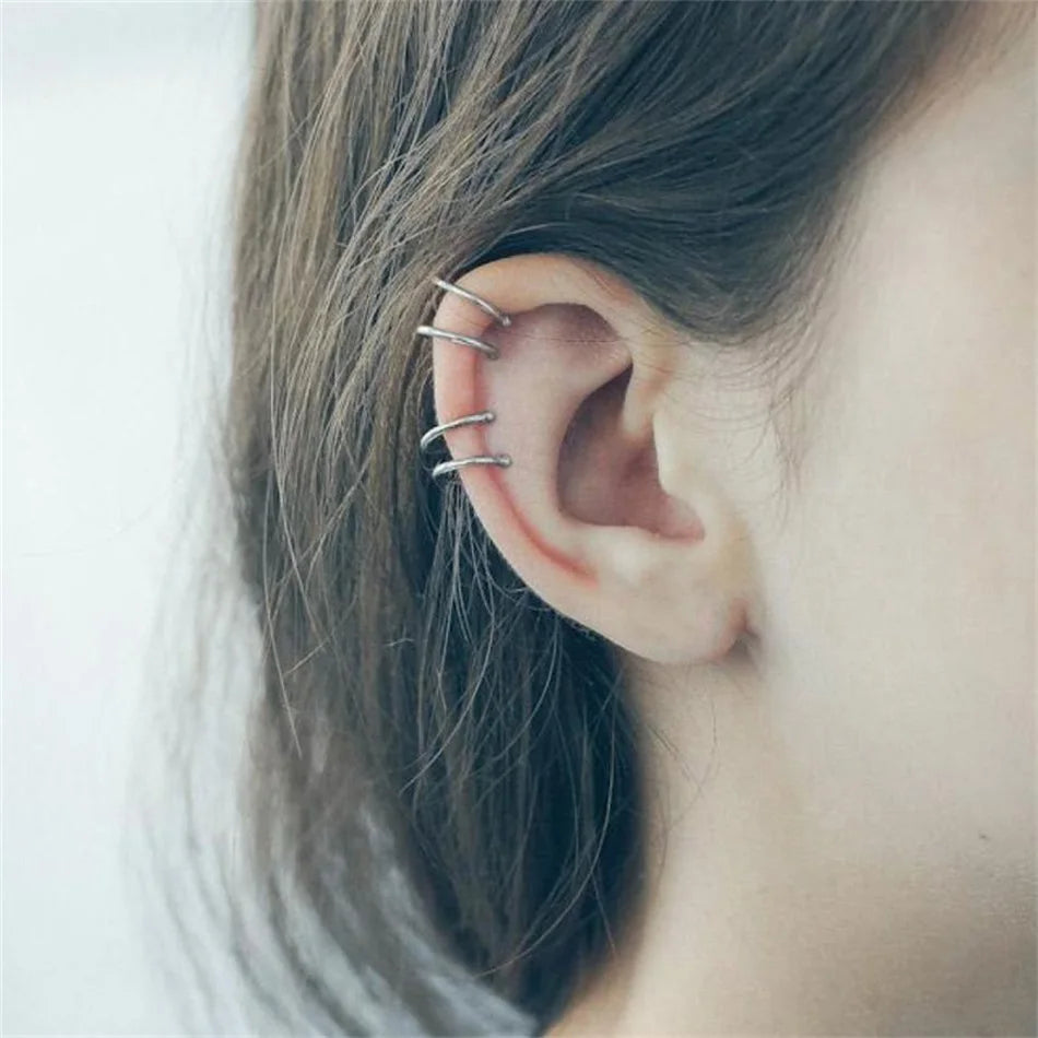 Trendy ear cuff earrings