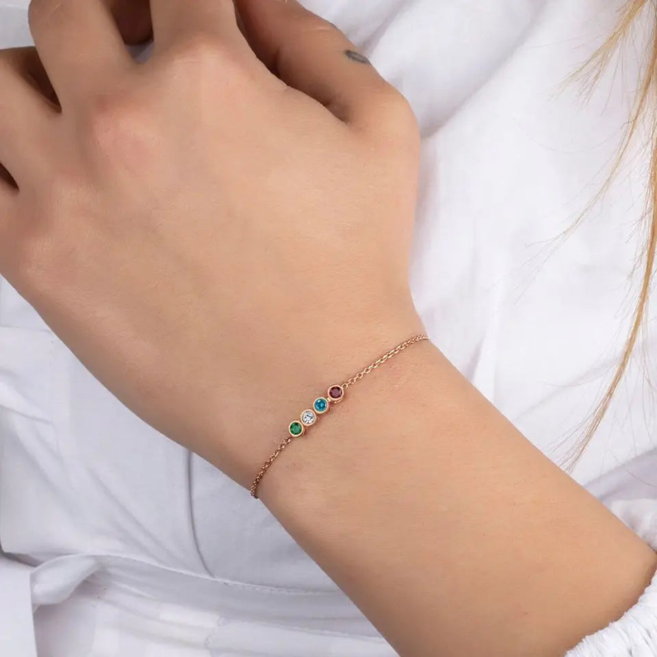 DIY Zircon Birthstone Bracelet