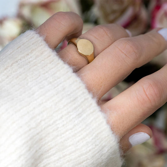 Punk Style Minimalist Round Ring