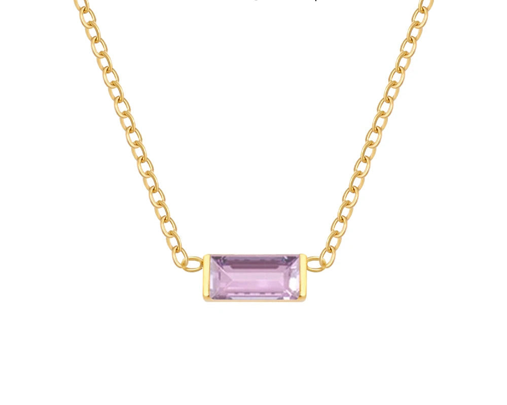 Colorful Cubic Zirconia Pendant