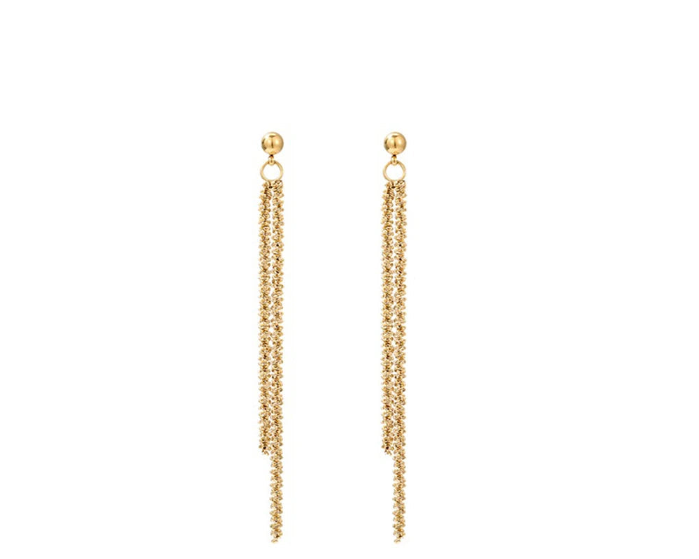 Cauliflower Chain Stud Earrings For Women