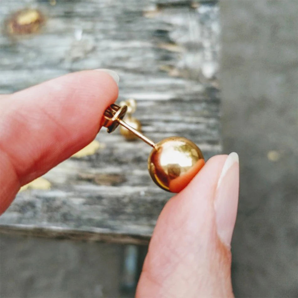 Pierced Allergic Stud Earrings