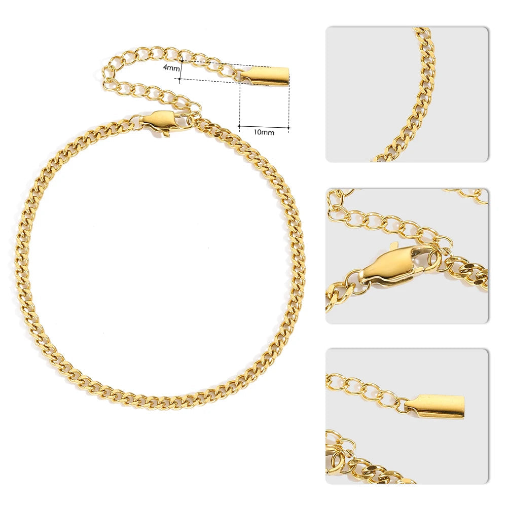 Cuban Chain Anklets