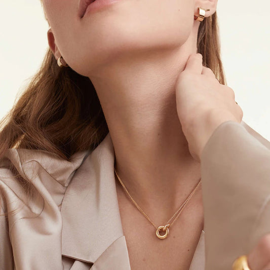 two-color pendant Necklaces