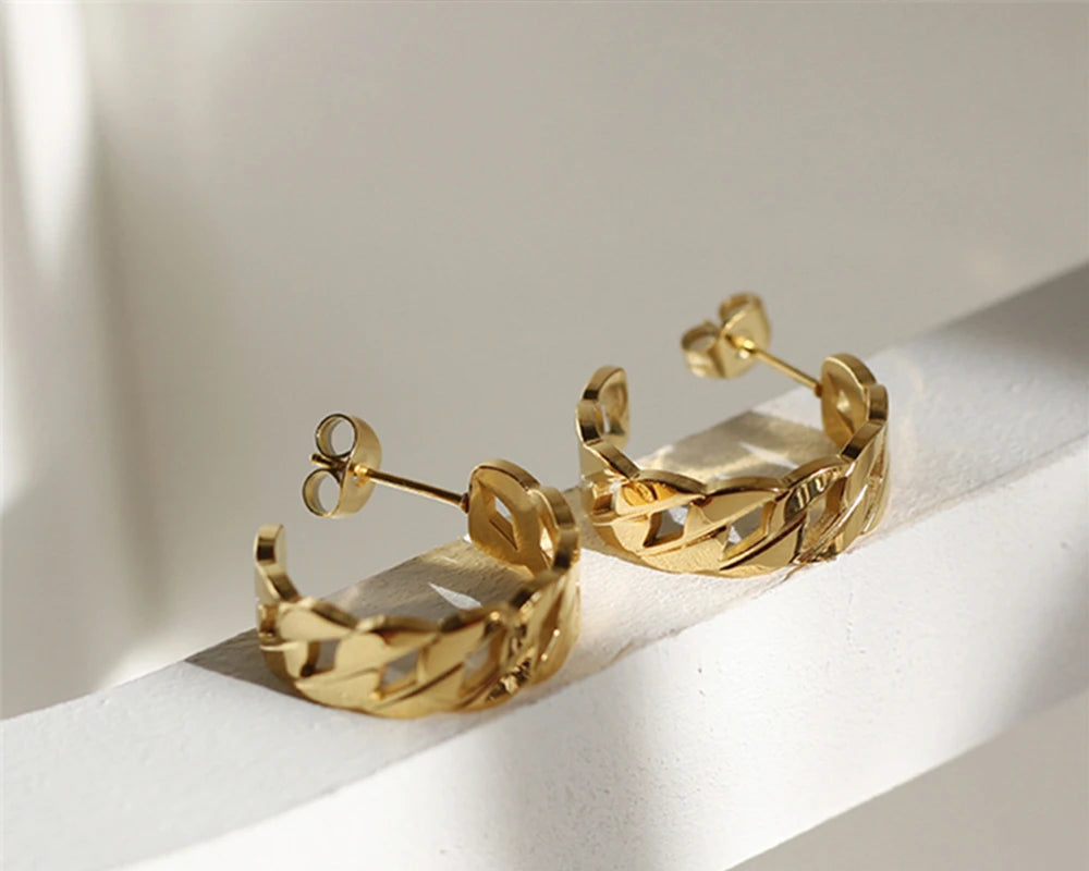 Chain Hoop Earrings