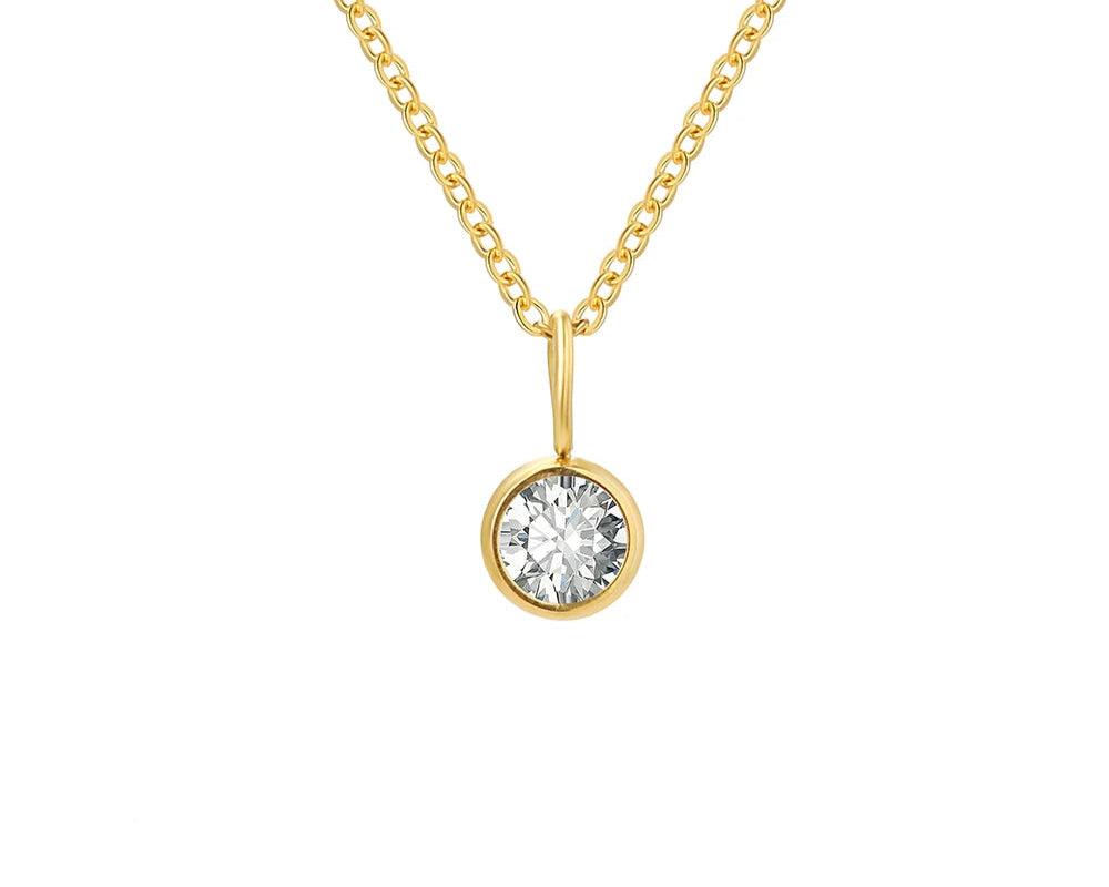 Birthstone Set Necklace Zirconia
