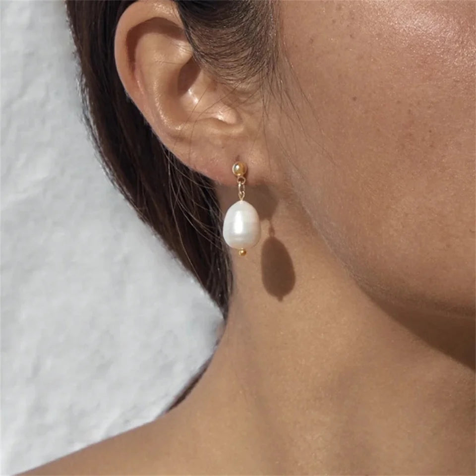 Natural Freshwater Pearl Earrings