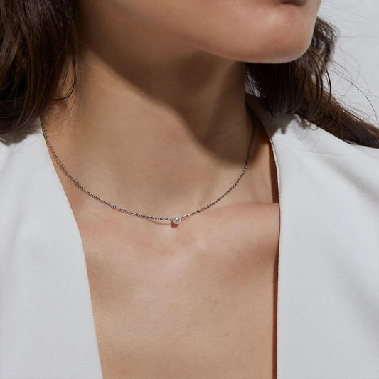 5MM Imitation pearls Pendant Necklace