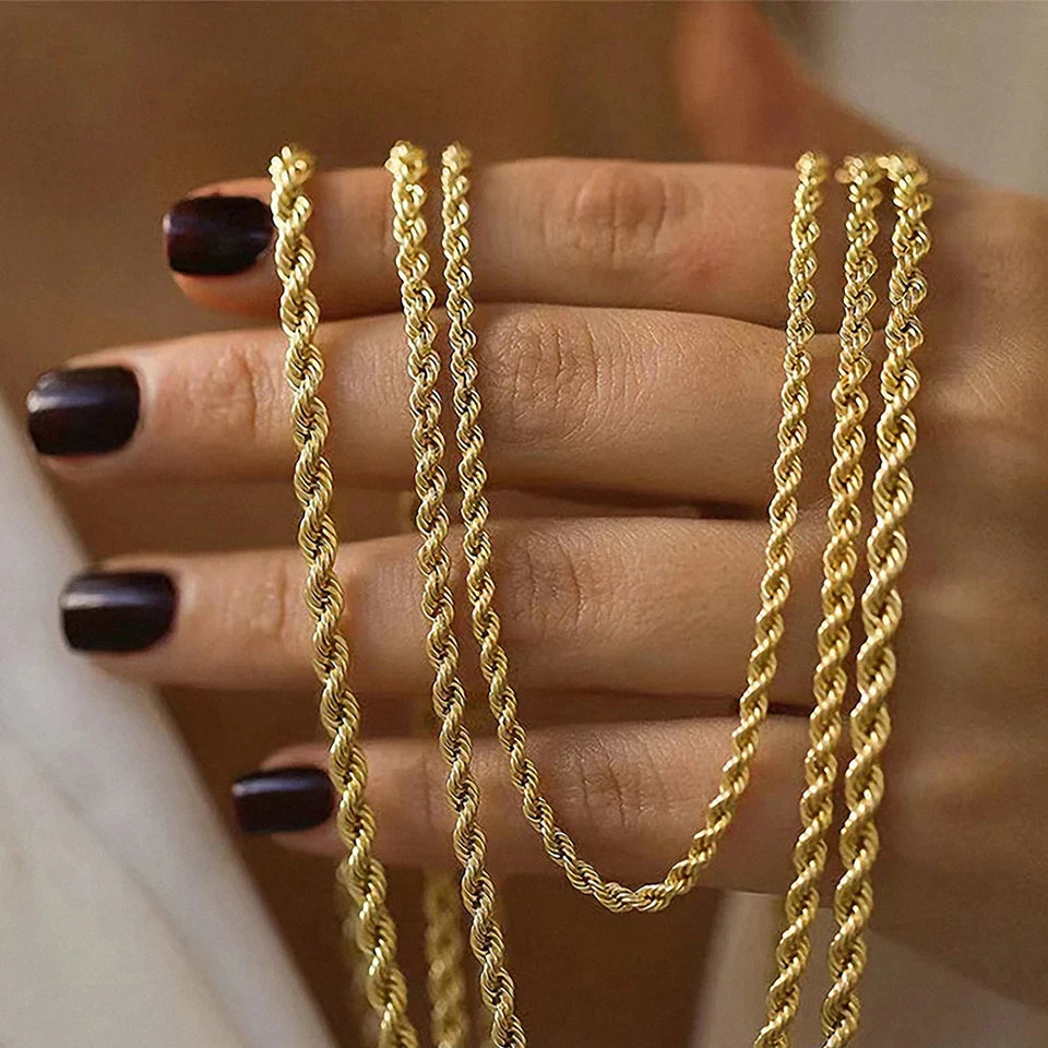 2/3/4/5MM 316 Rope Chain Necklace
