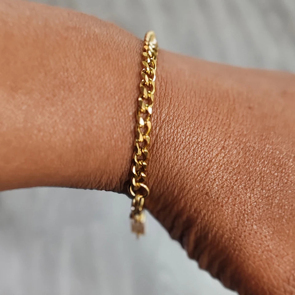 Personalized  Curb Chain Bracelets Best Friend Bracelets