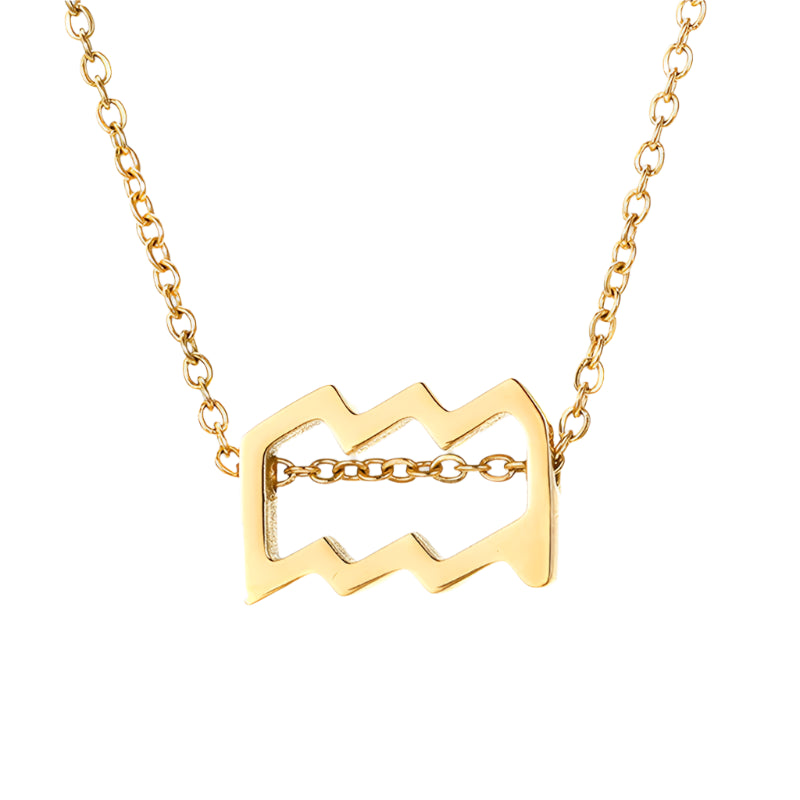 New Women 12 Horoscope Zodiac Sign Pendant Necklace