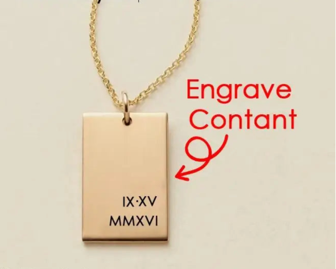Personality Initials Rectangular Multi-Row Letter Pendant Choker Necklaces