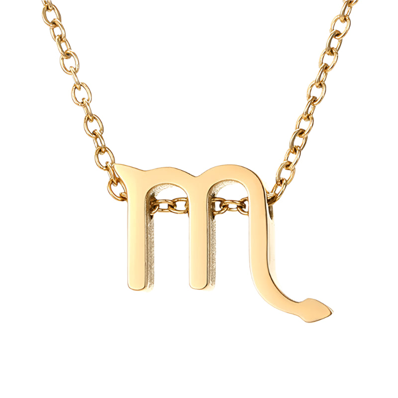 New Women 12 Horoscope Zodiac Sign Pendant Necklace