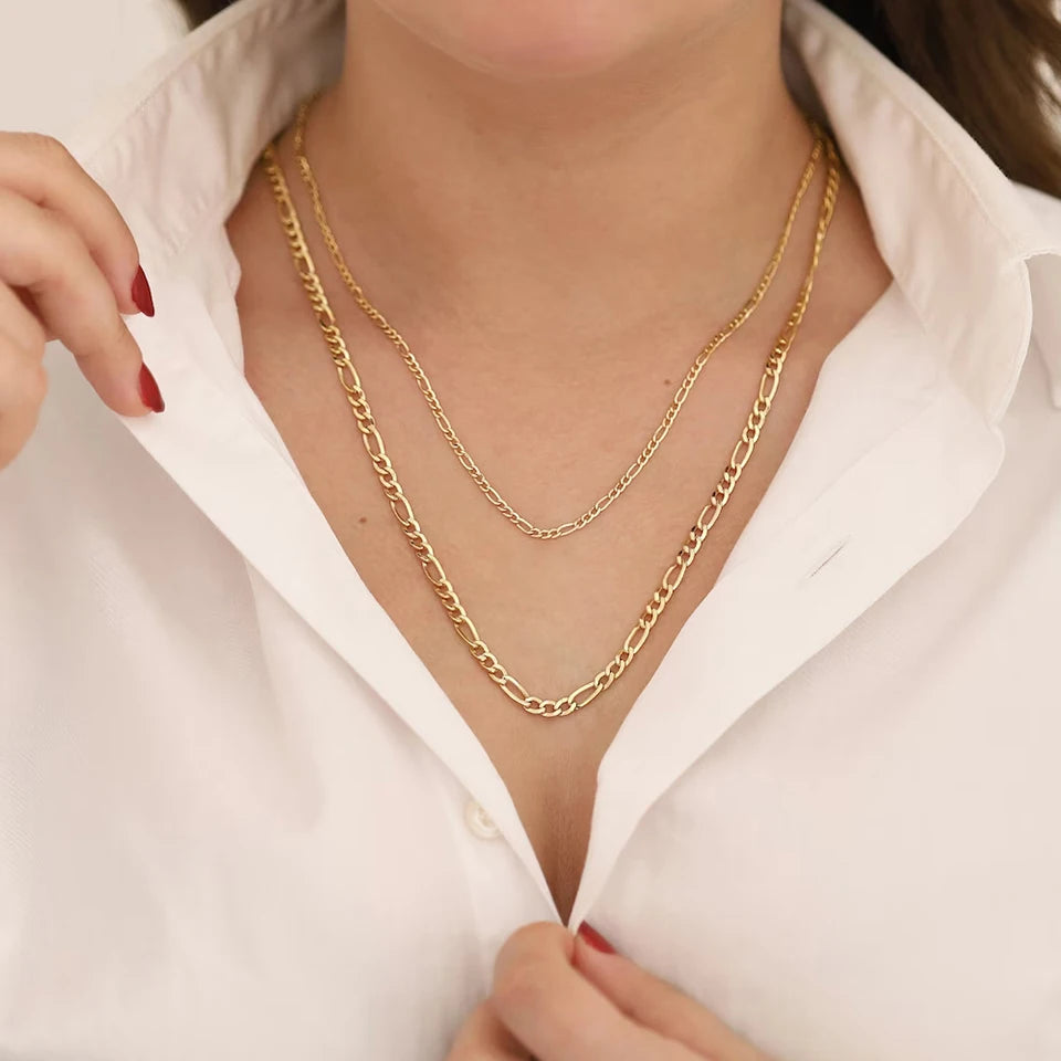 Figaro Link Chains Necklace