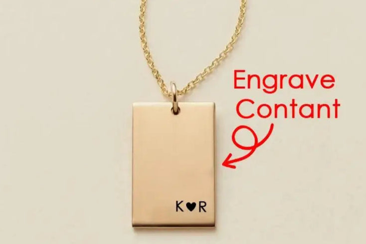 Personality Initials Rectangular Multi-Row Letter Pendant Choker Necklaces