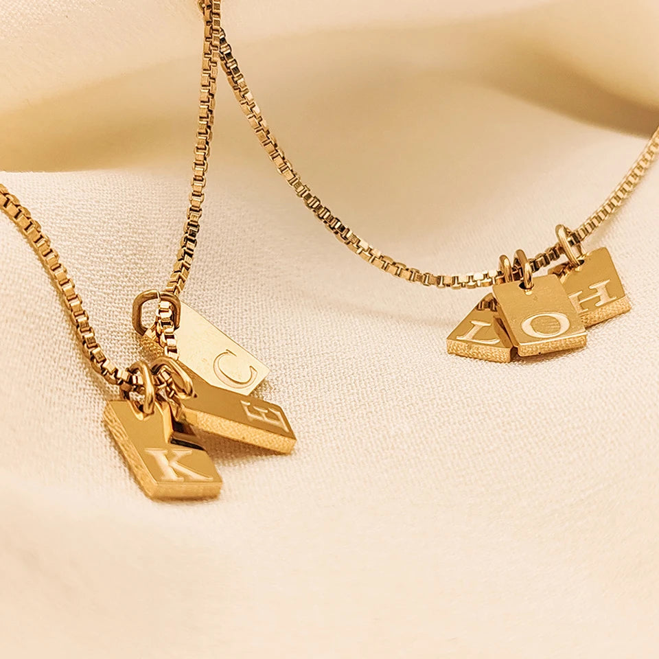 Initial Letter Name  Necklace