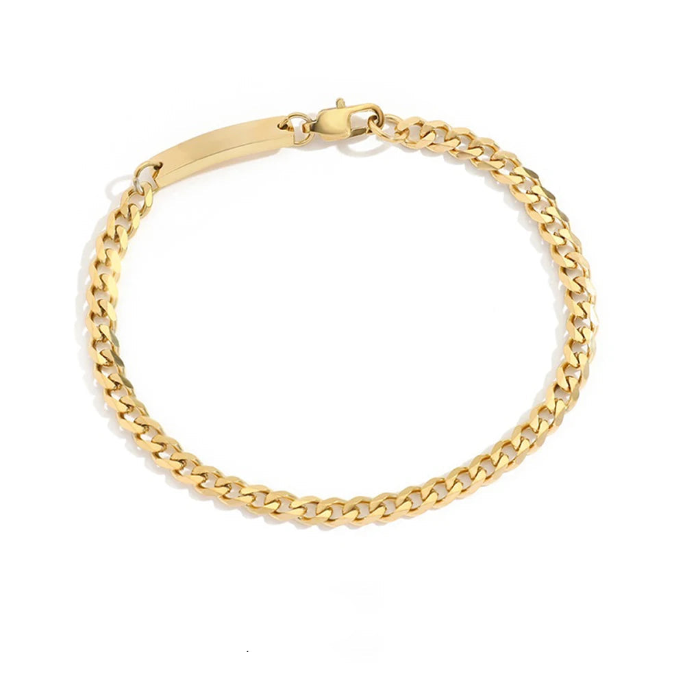 Cuban Chain Bracelet Fashion Jewelry Ladies Holiday Gift