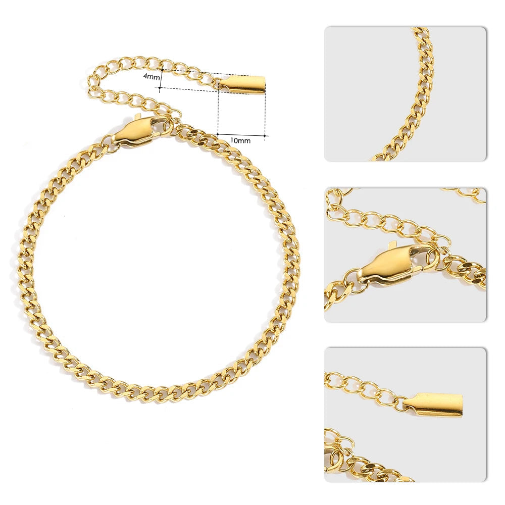 Classic Cuban Chain  Bracelet