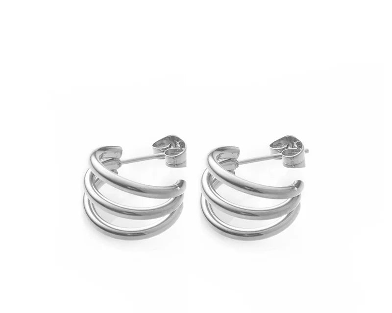 Fashion Jewelry Needle Hoop Earrings