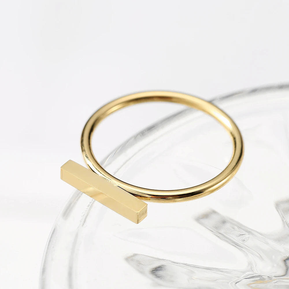 Minimaliset Punk Stainless Steel Rings