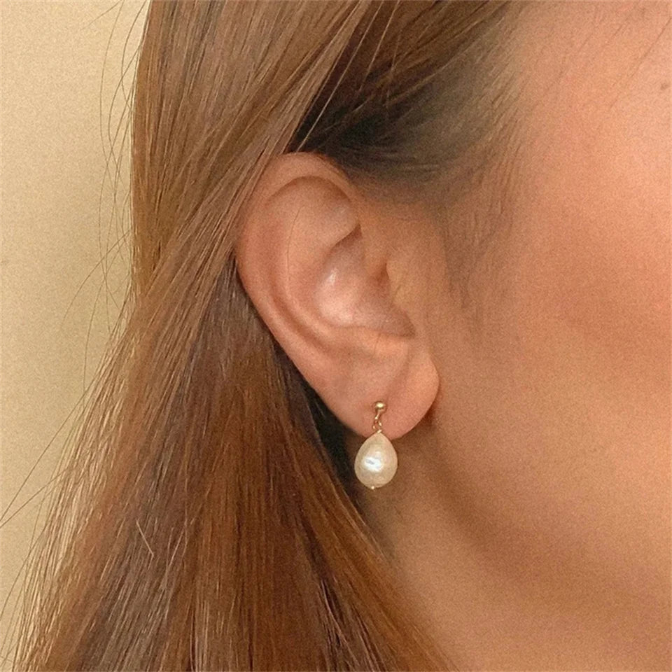 Natural Freshwater Pearl Earrings