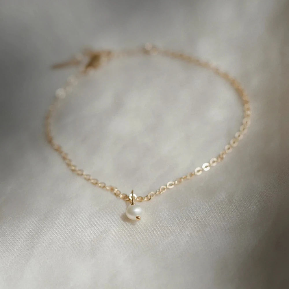 Freshwater Pearl Bracelet DIY Irregular Chain Pearl Bracelet  Gift