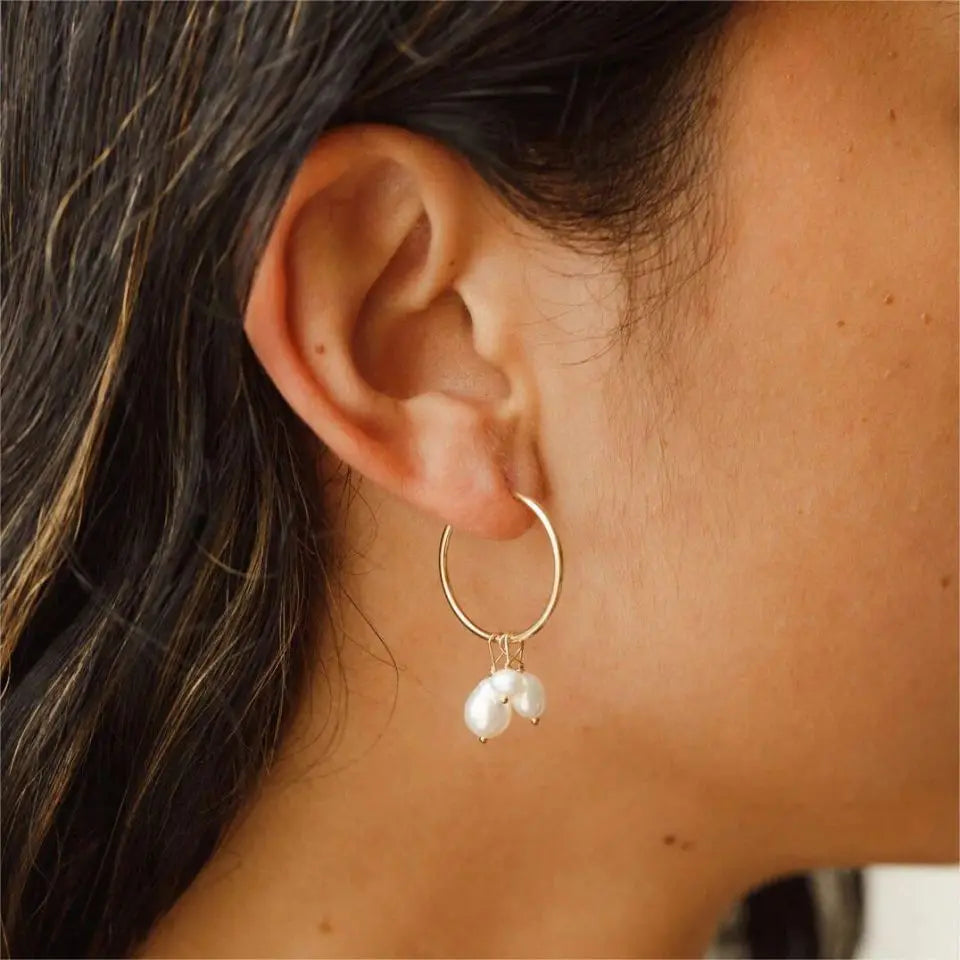 5PCS Freshwater Pearl Earrings