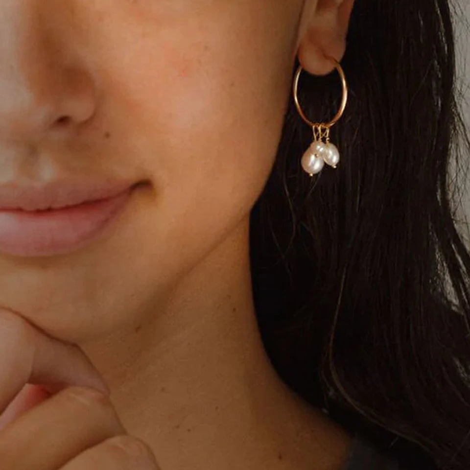5PCS Freshwater Pearl Earrings
