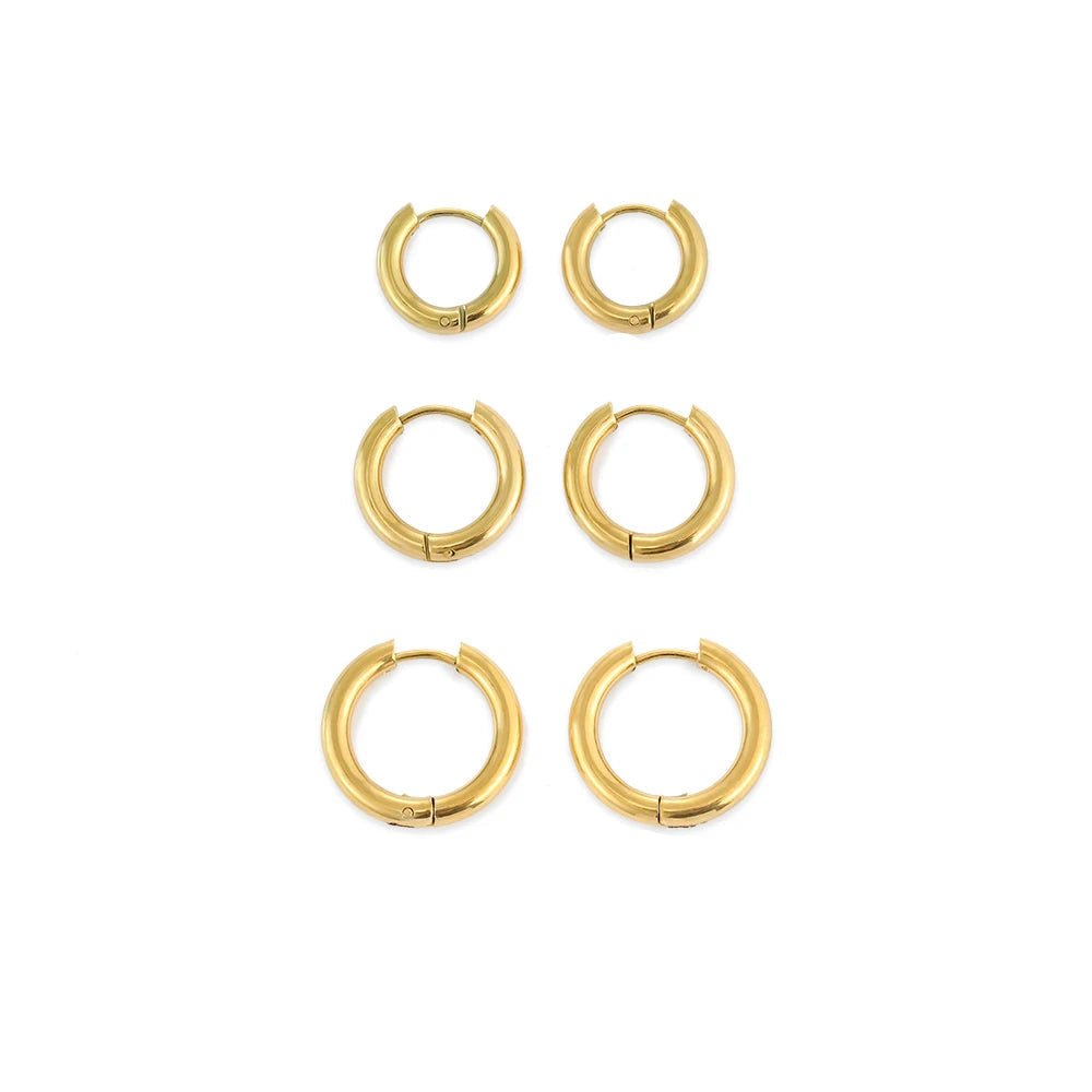 Round Glossy Earrings