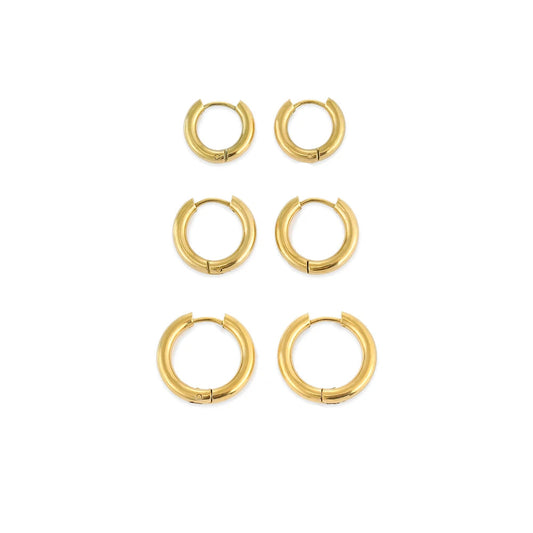 Round Glossy Earrings