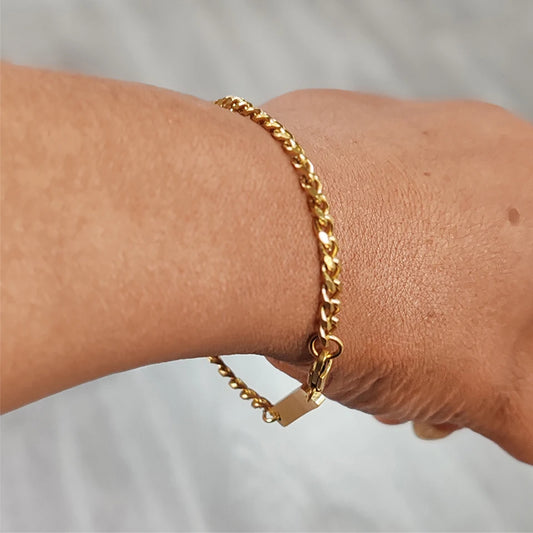 Personalized  Curb Chain Bracelets Best Friend Bracelets