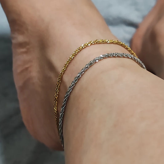 Gold Color Cauliflower Anklet Bracelet