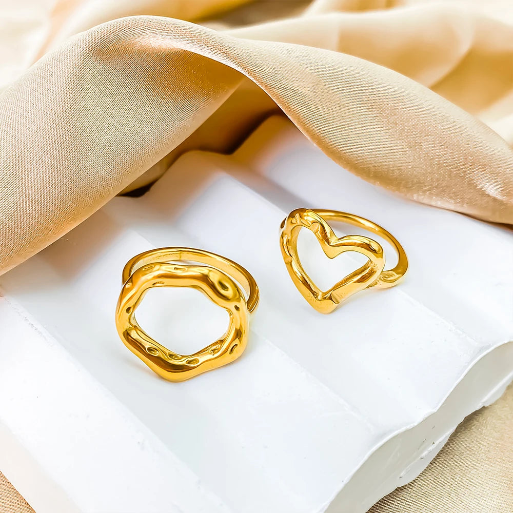Openwork Heart Ring