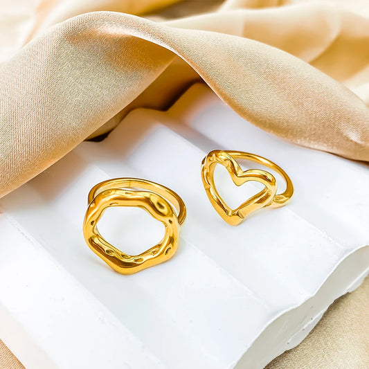Openwork Heart Ring