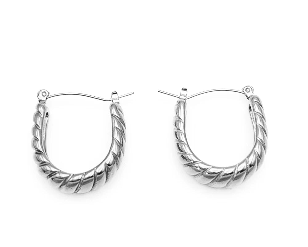 Threaded Hoop Earrings