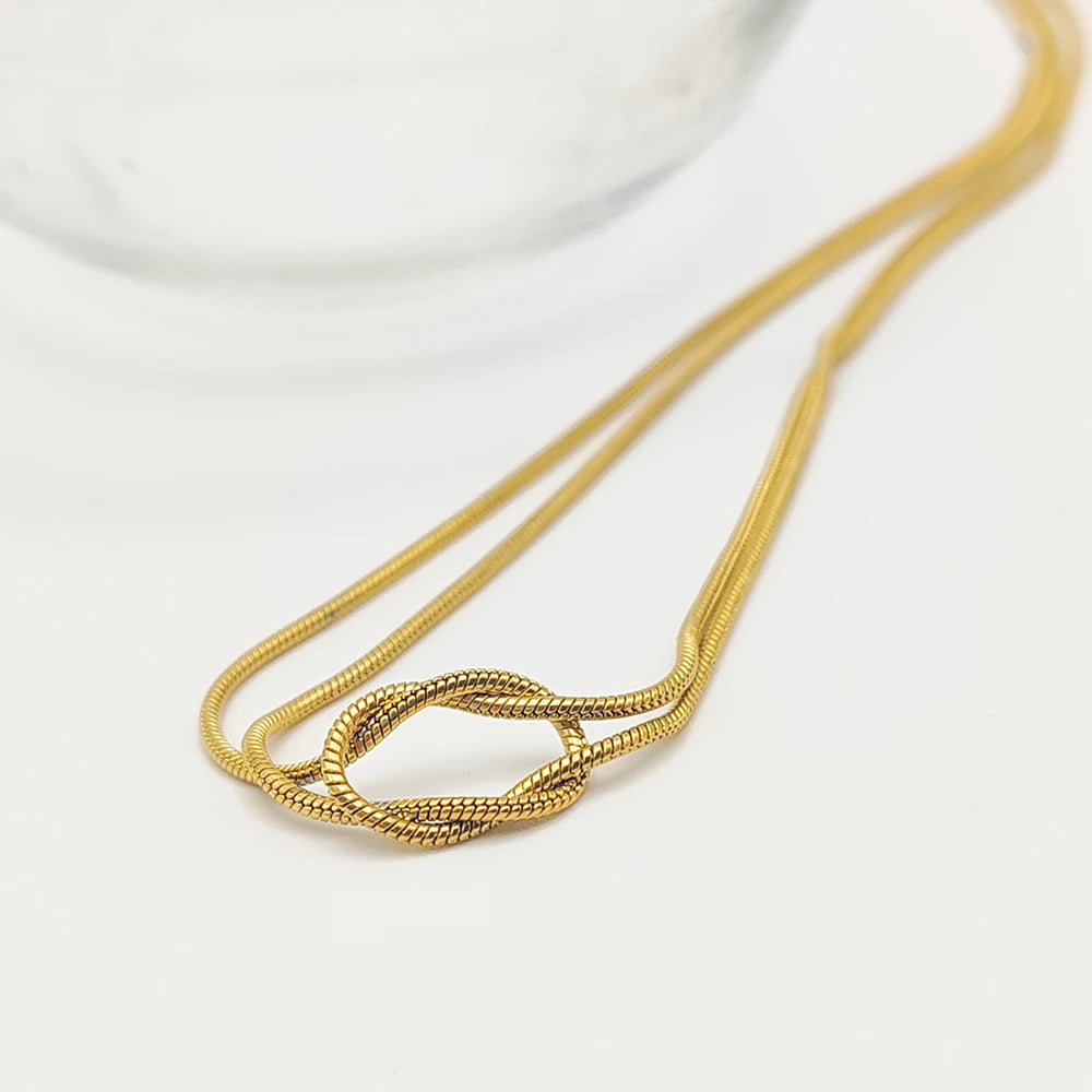 Knotted Snake Chain Necklace