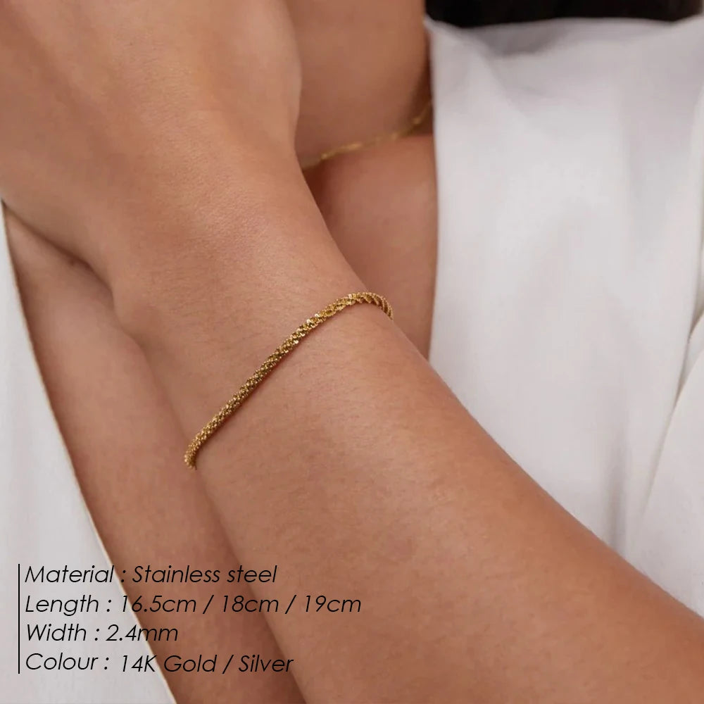 BELLUCCIE Silver Gold Colour Sparkling Gypsophila Adjustable Bracelet & Bangle For Women Fine Fashion Jewelry Wedding Party Gift