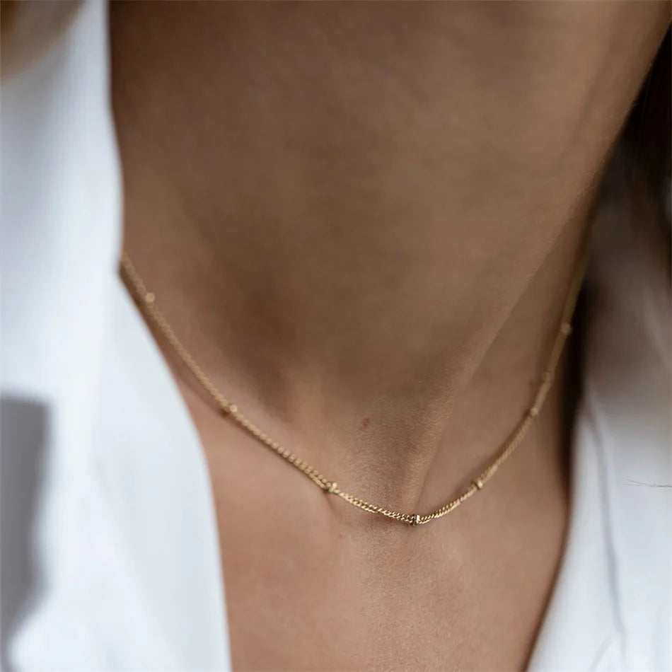 Chain Choker Necklace Women Chain Necklace