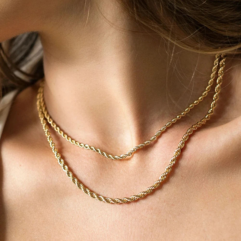 2/3/4/5MM 316 Rope Chain Necklace