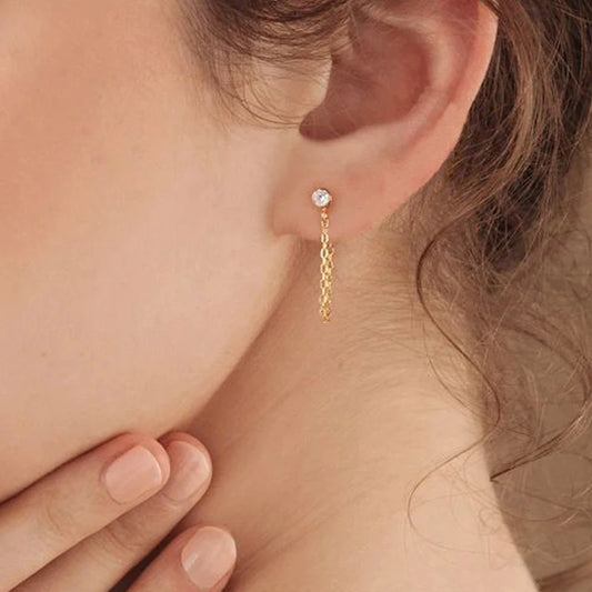 Zircon Birthstone Pendant Earrings