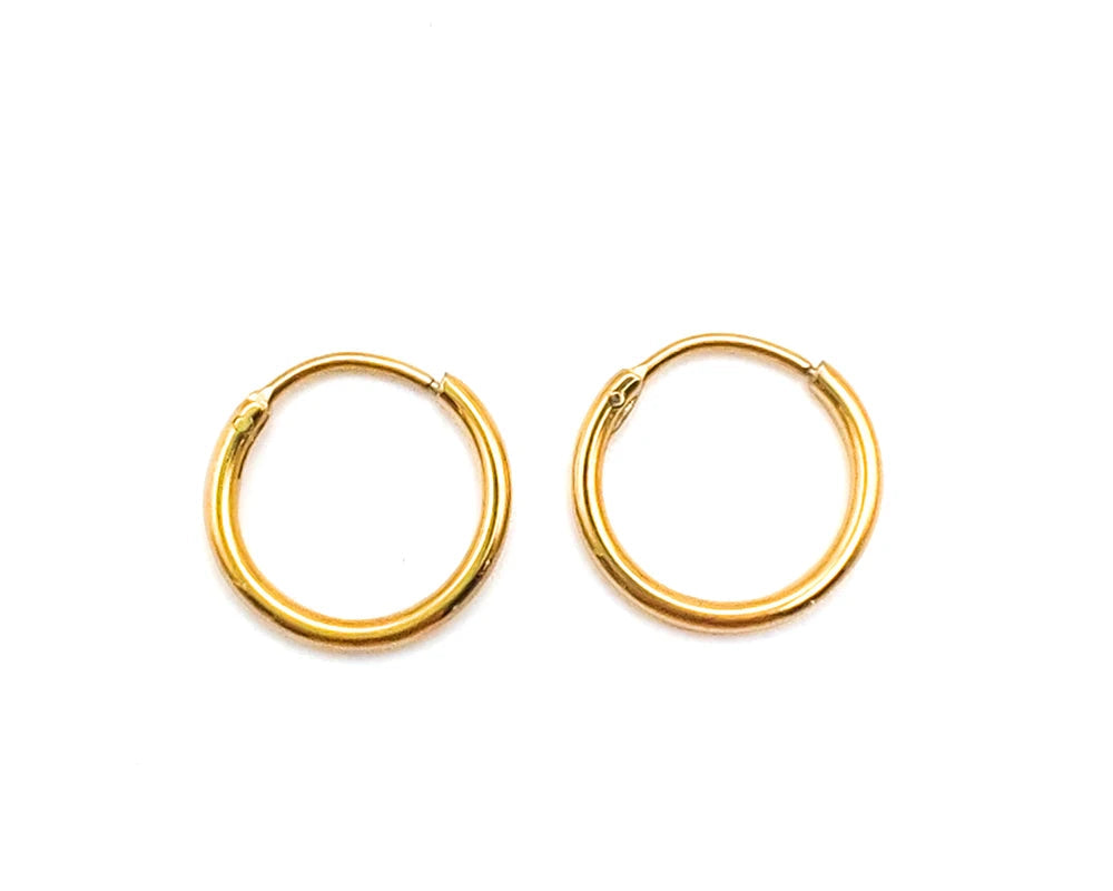 Fashion Gold Size Circle Earrings