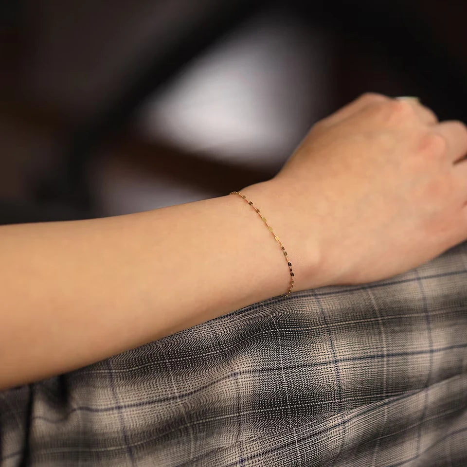 Gold Color Stainless Steel Adjustable Chain Bracelets for Women