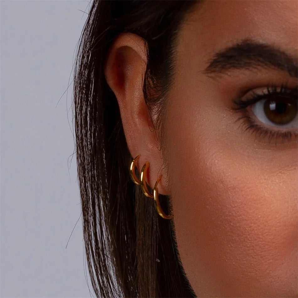Round Glossy Earrings