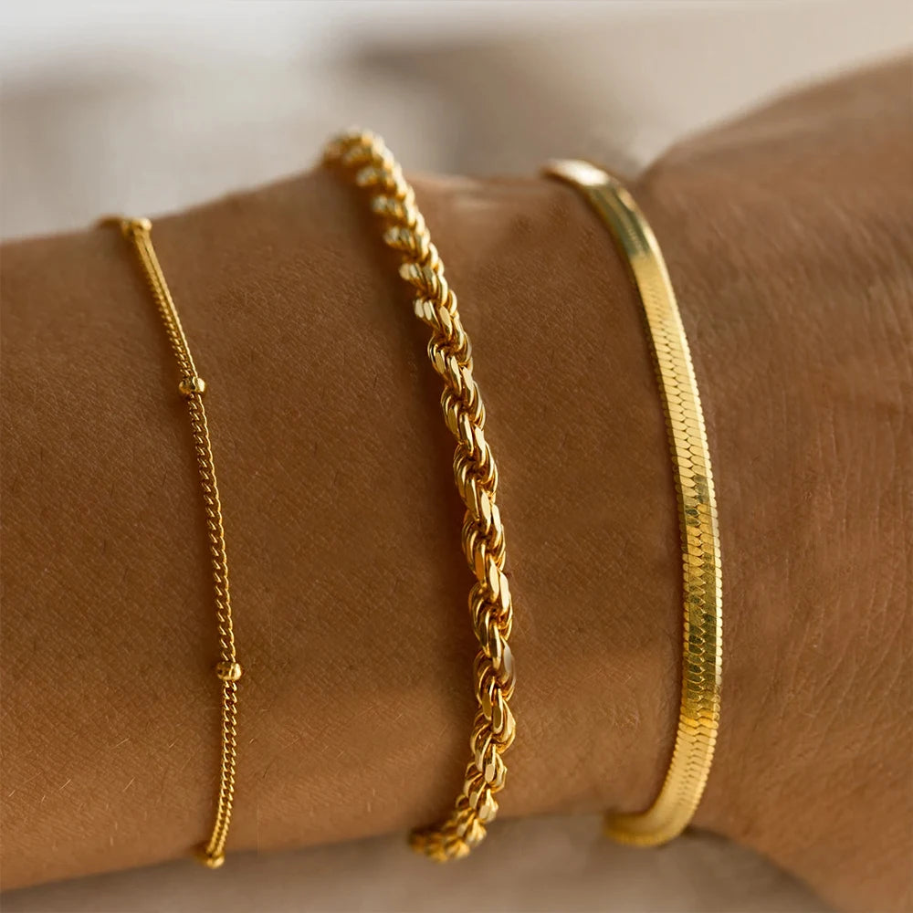 Multi-Layer Cuban Chain Bracelet  Factory Outlet