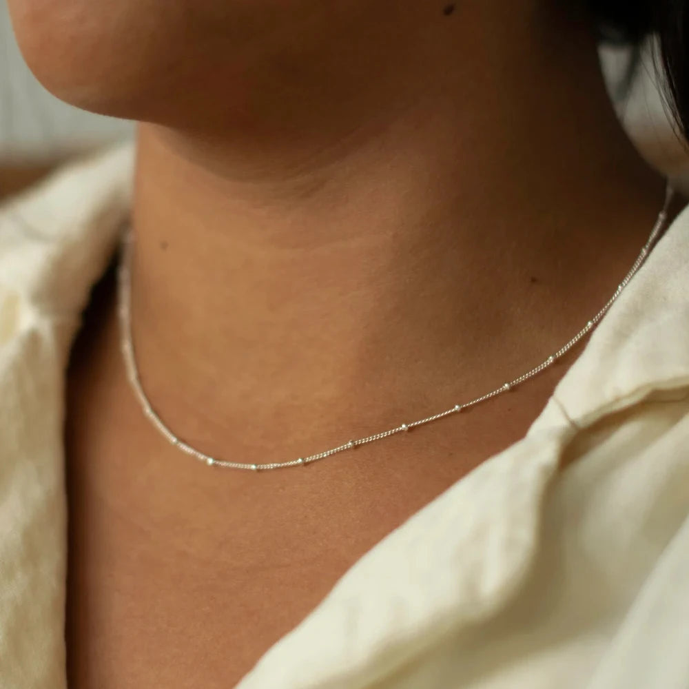 Silvery Bead Chain