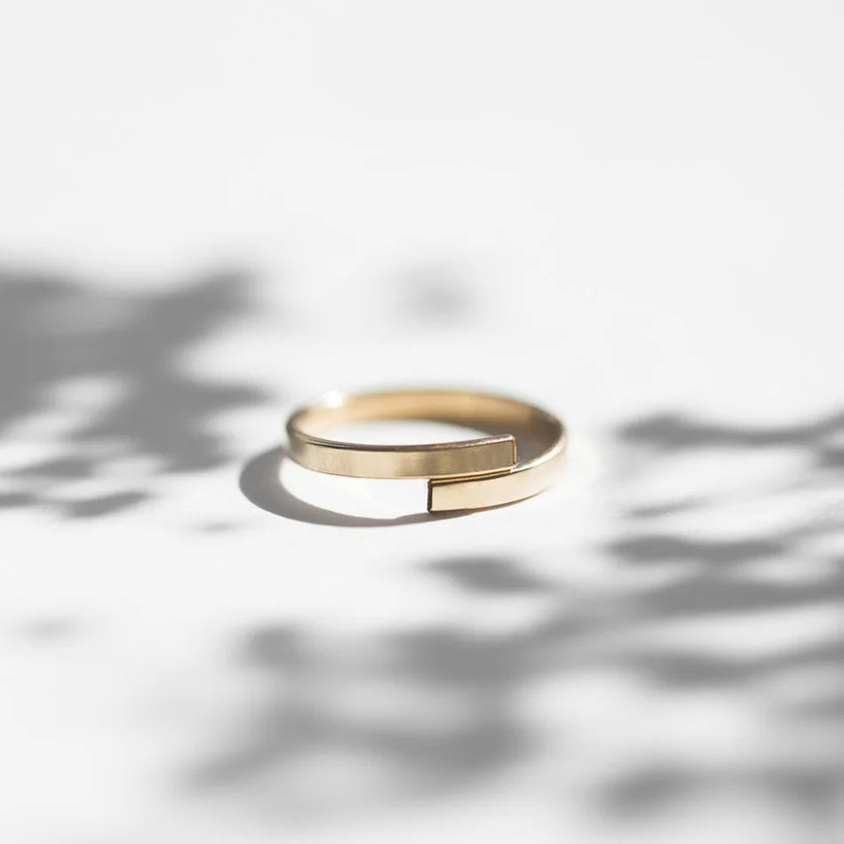 Minimalist Custom Letter Ring